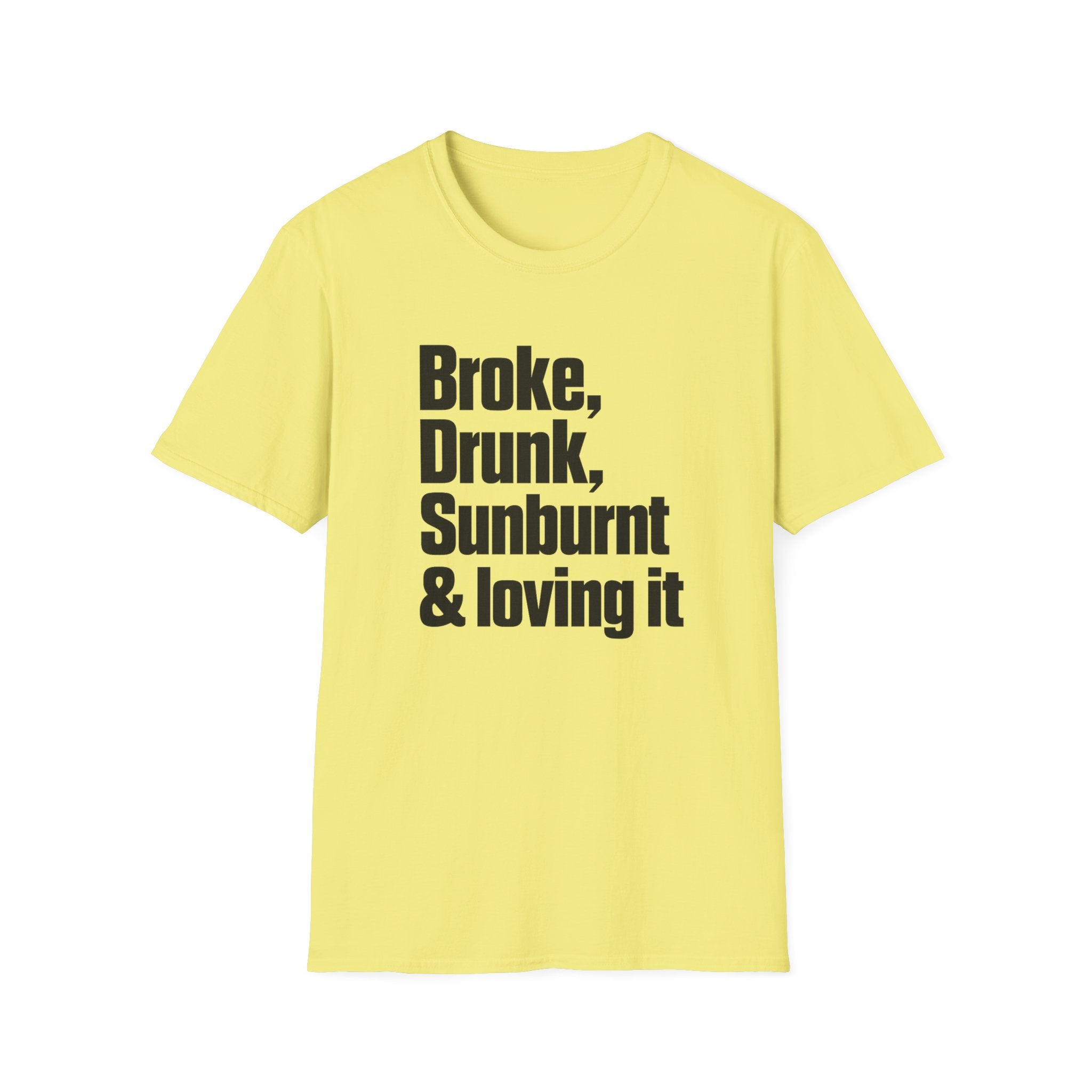 Broke, Drunk, Sunburnt & loving it T-Shirt
