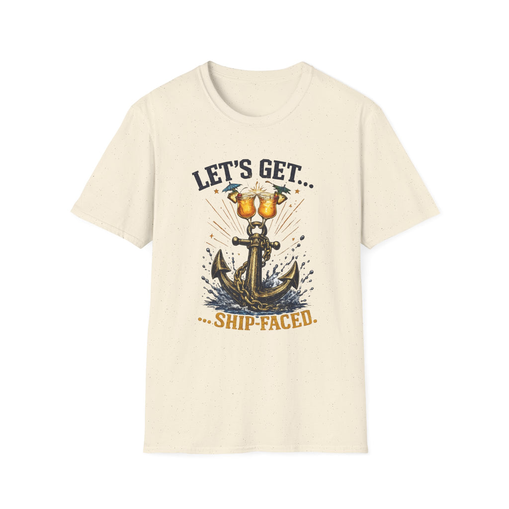 Ship Faced On T-Shirt