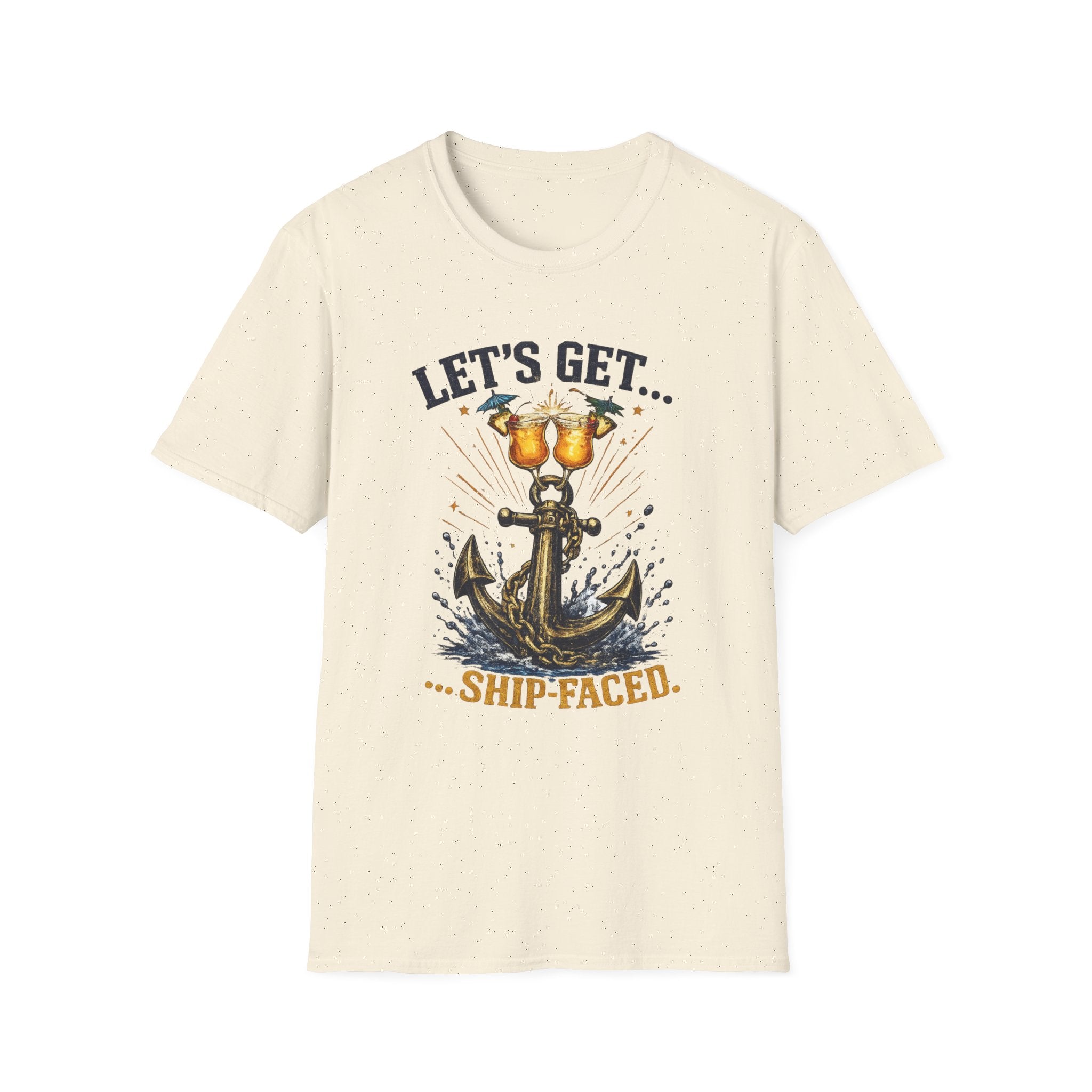 Ship Faced On T-Shirt