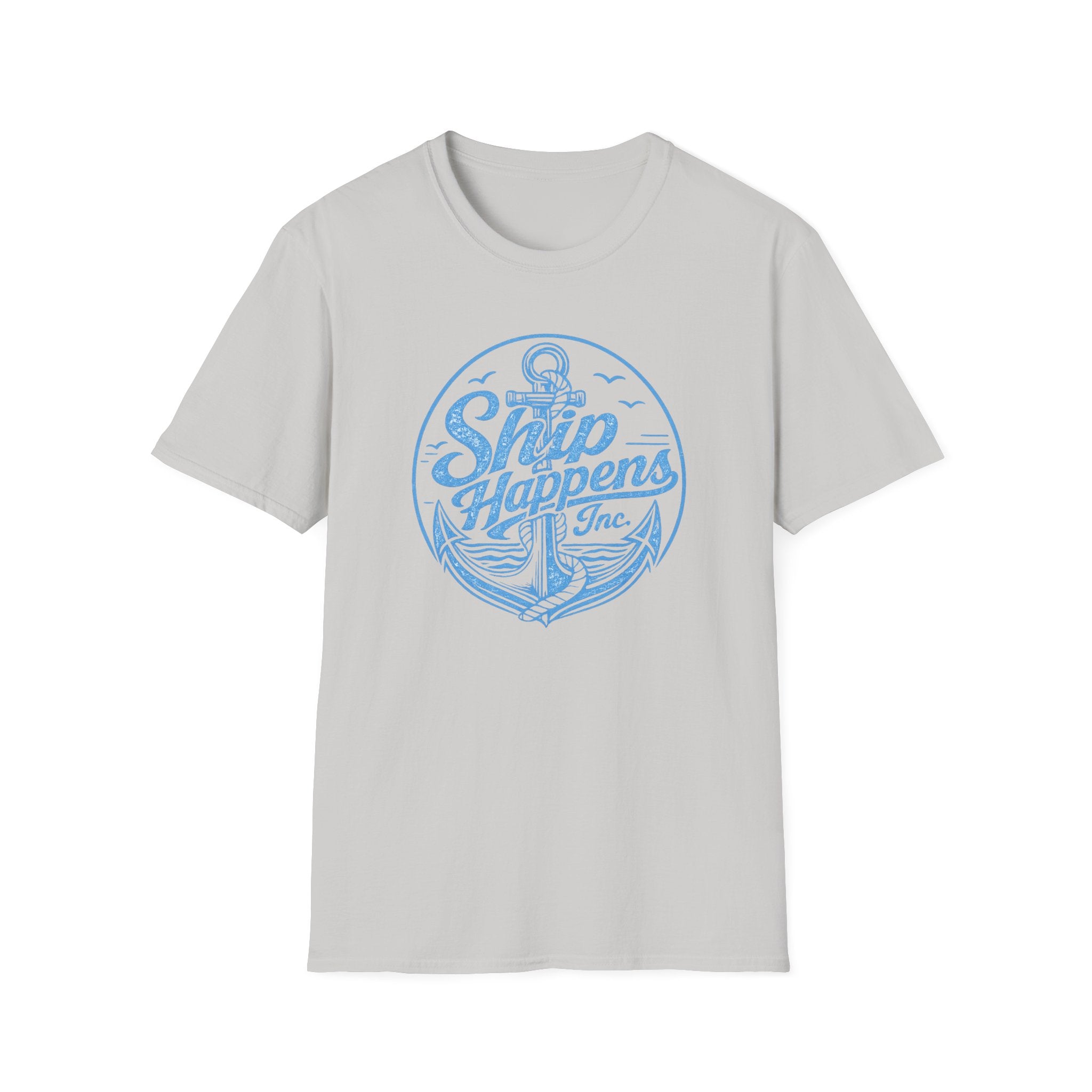 Ship Happens (Light Blue Print) T-Shirt