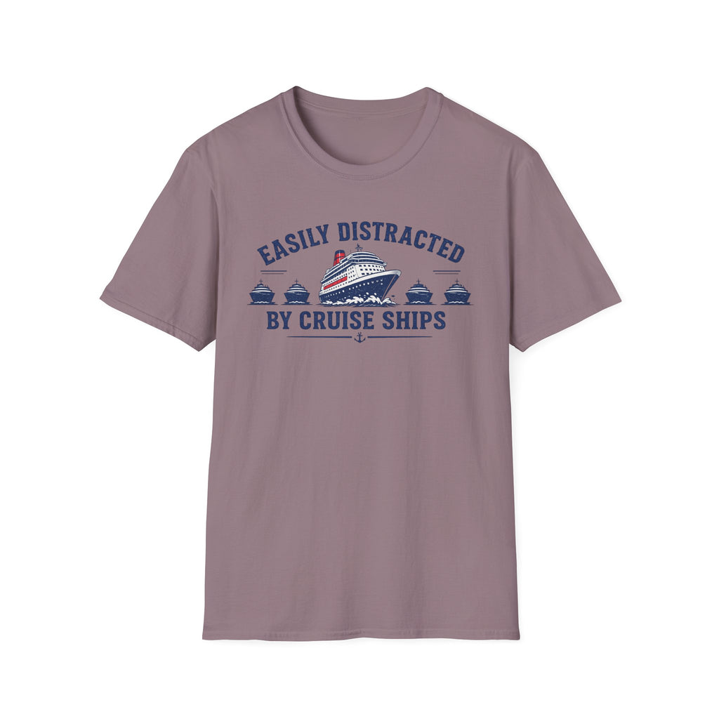 Easily Distracted by Cruise Ships T-Shirt