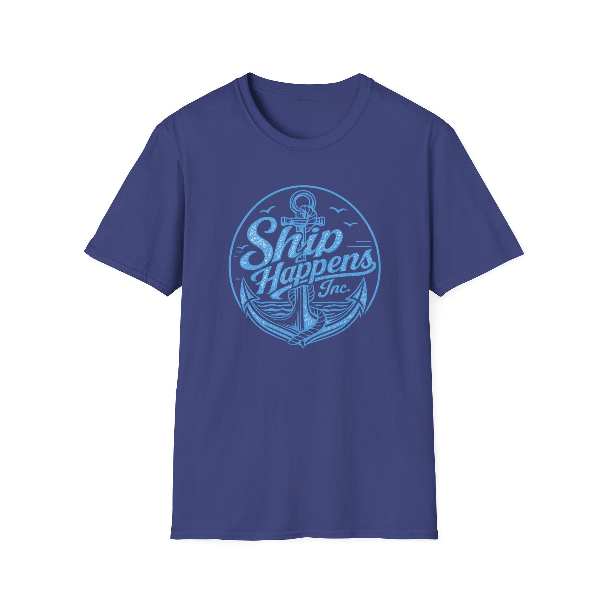 Ship Happens (Light Blue Print) T-Shirt