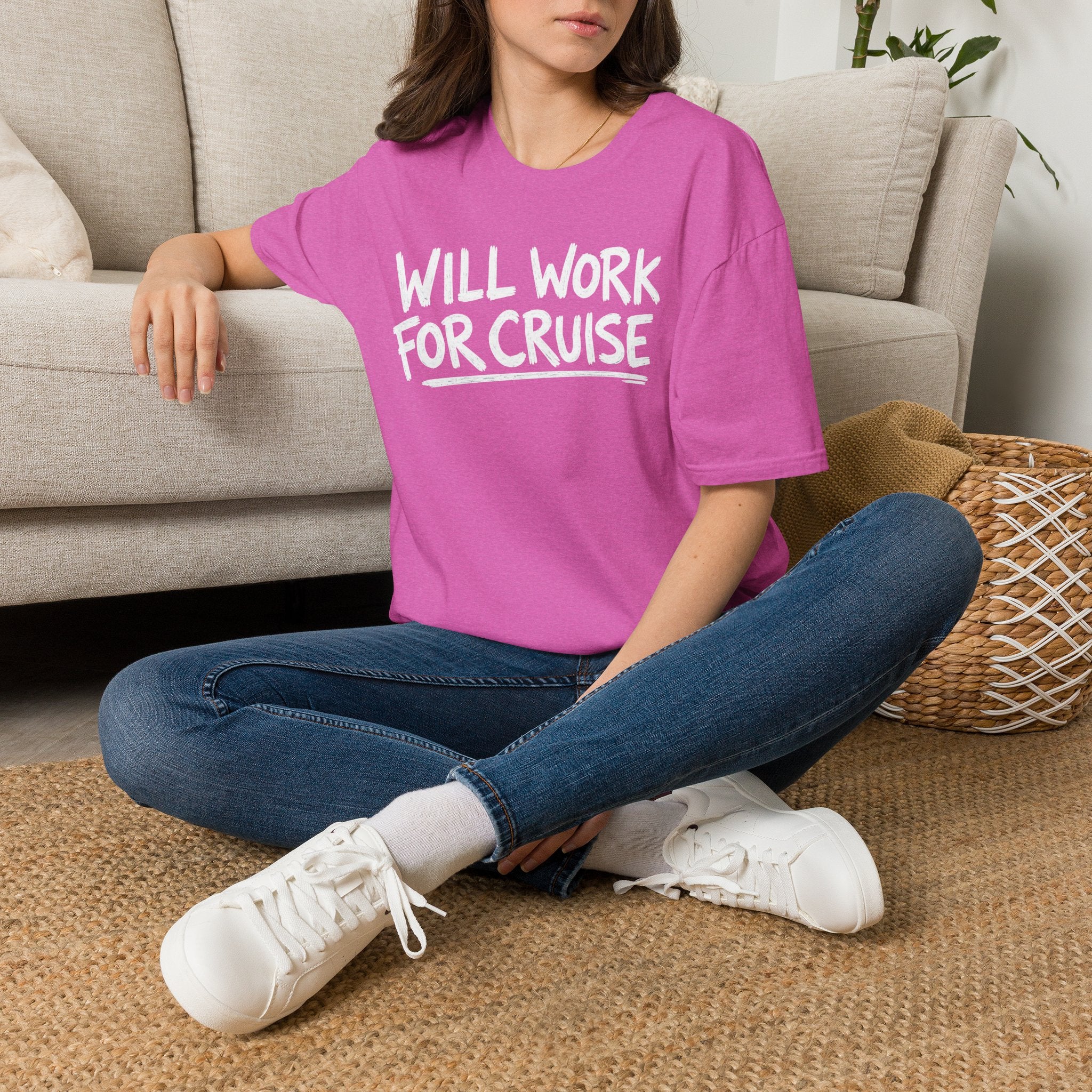 Will Work For Cruise T-Shirt