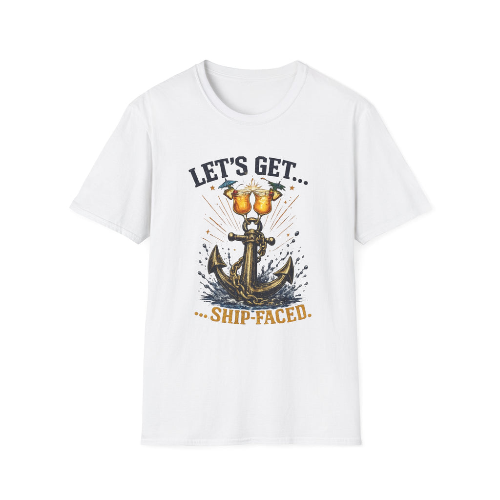 Ship Faced On T-Shirt