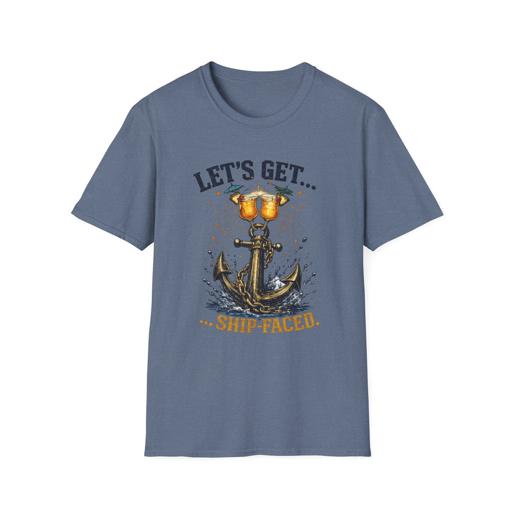 Ship Faced On T-Shirt