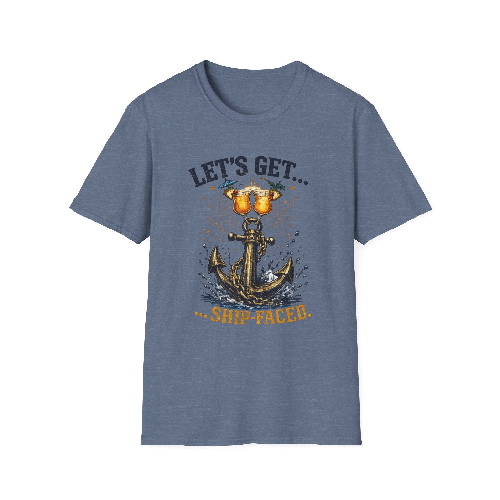 Ship Faced On T-Shirt