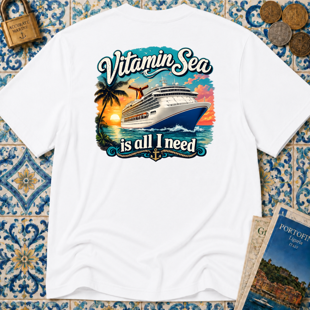 Vitamin Sea Is All I Need T-Shirt (Front & Back Design)