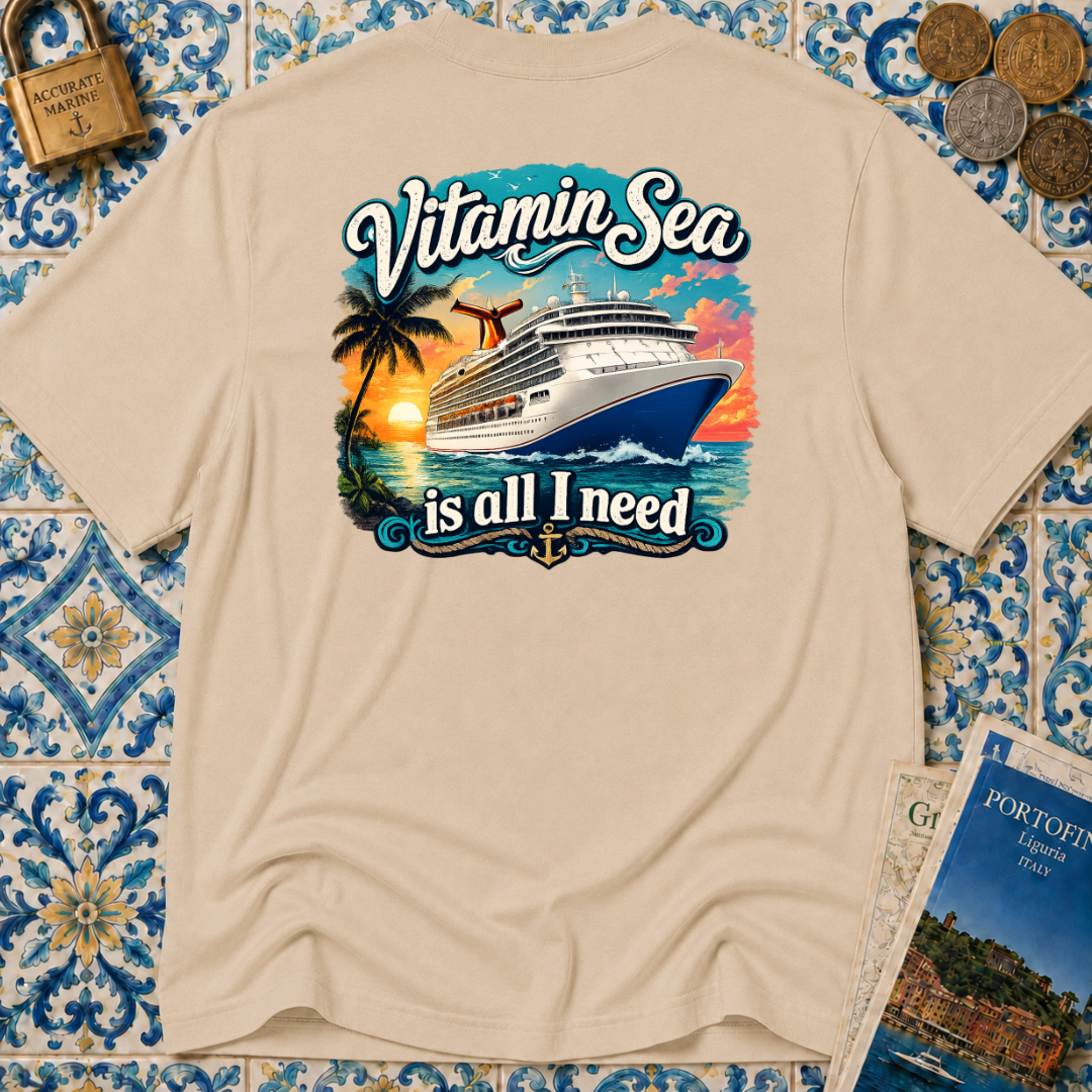 Vitamin Sea Is All I Need T-Shirt (Front & Back Design)