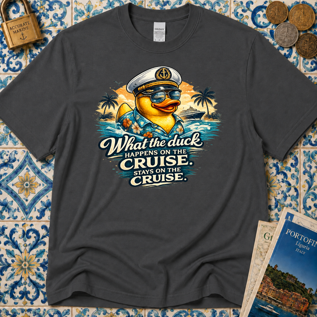 What the Duck Happens on a Cruise Stays on a Cruise T-Shirt