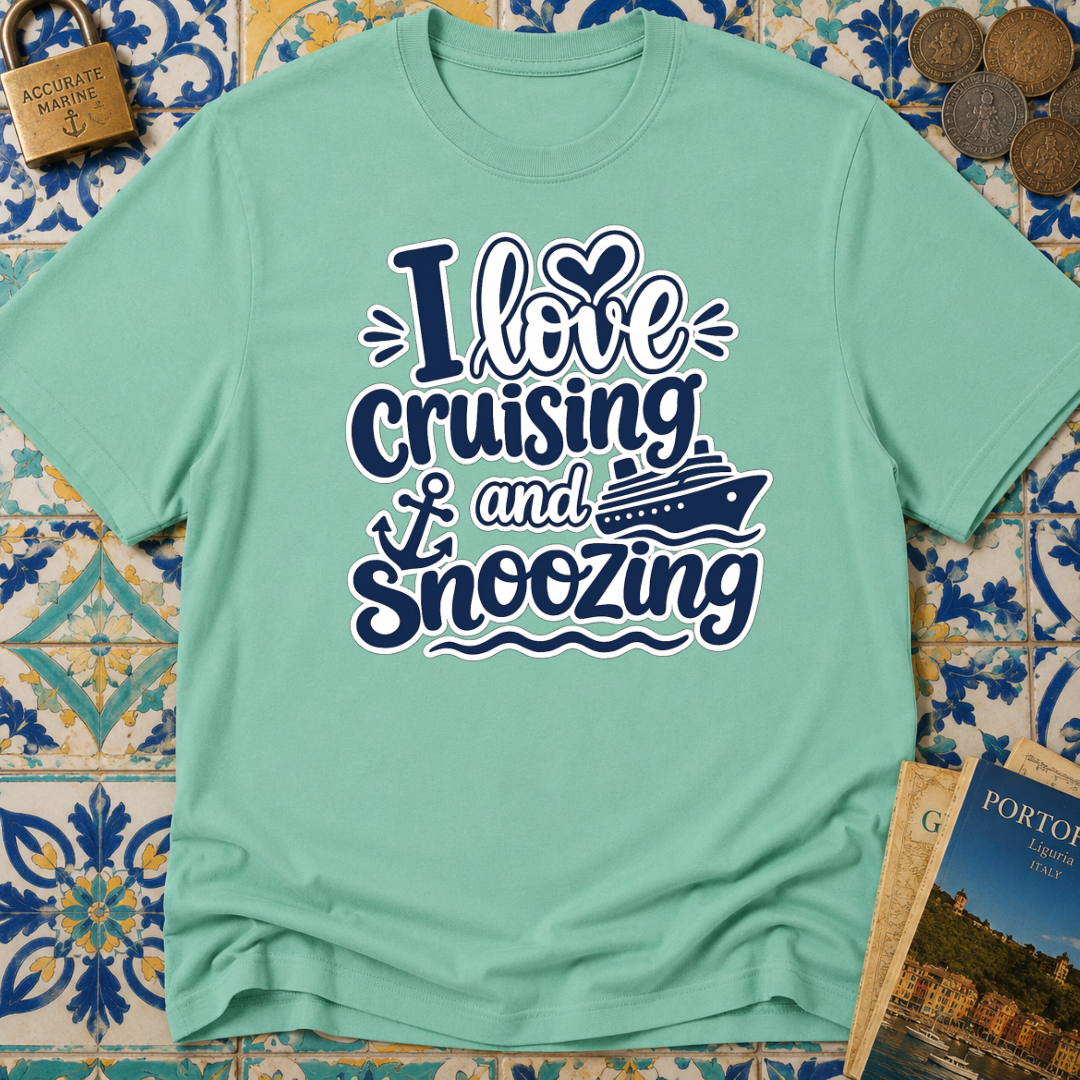 I Love Cruising And Snoozing T-shirt