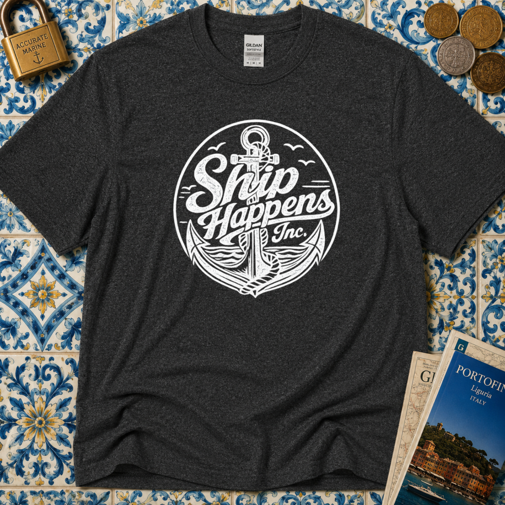 Ship Happens (White Print) T-Shirt