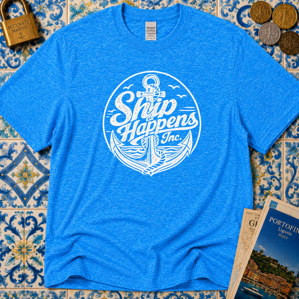Ship Happens (White Print) T-Shirt