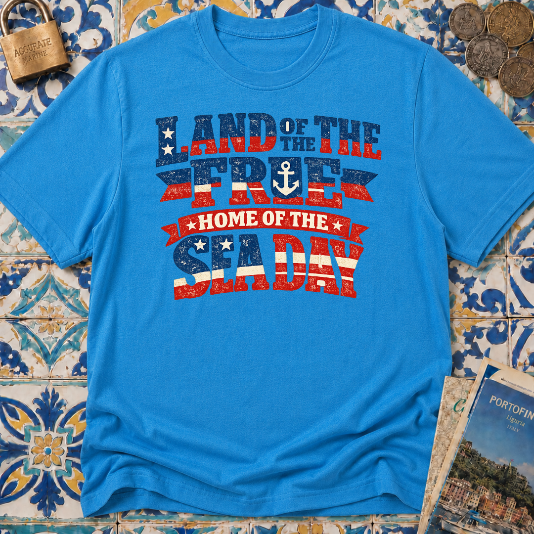 Land Of The Free Home Of The Sea Day T-shirt