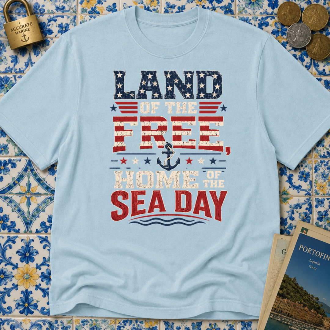 Land Of The Free Home Of The Sea Day T-shirt