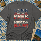Land Of The Free Home Of The Sea Day T-shirt