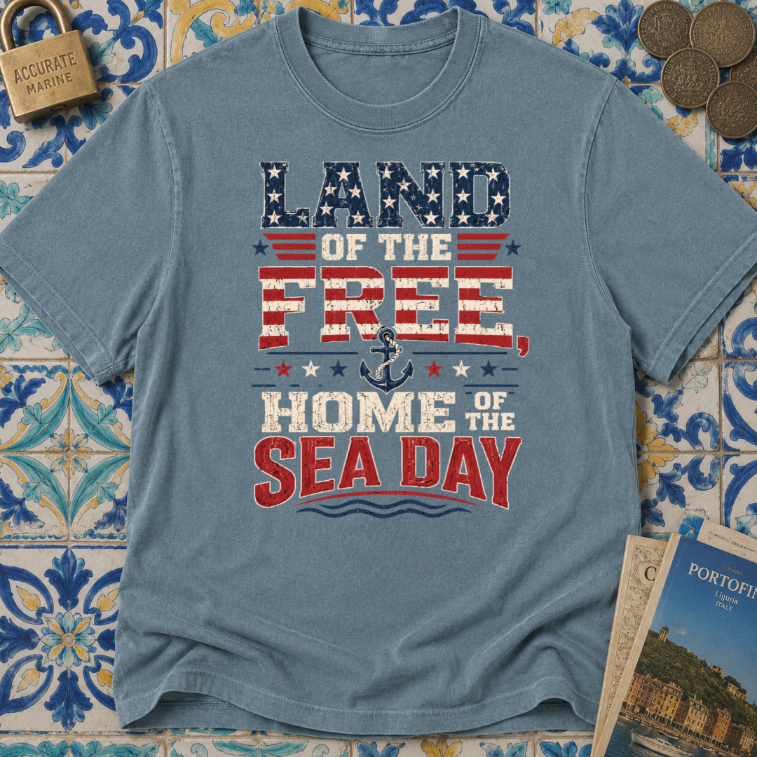Land Of The Free Home Of The Sea Day T-shirt