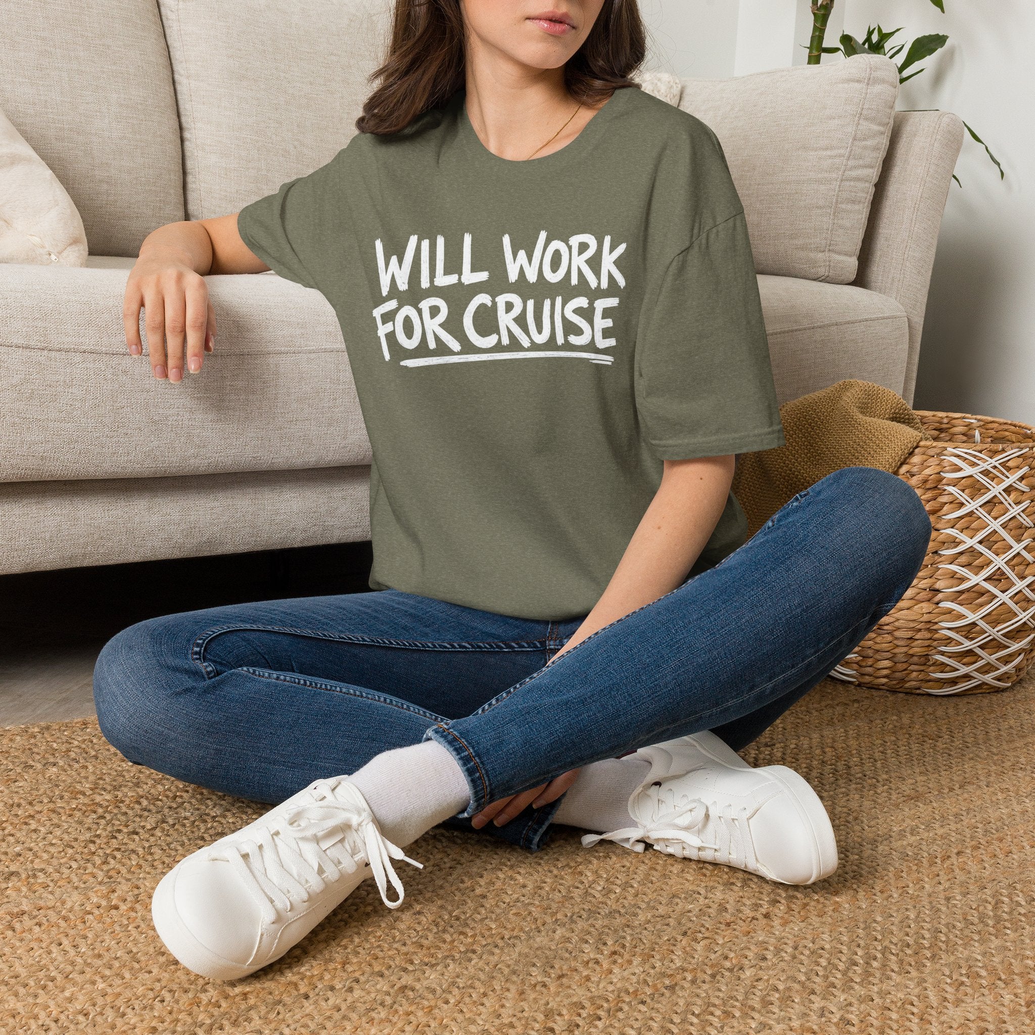 Will Work For Cruise T-Shirt