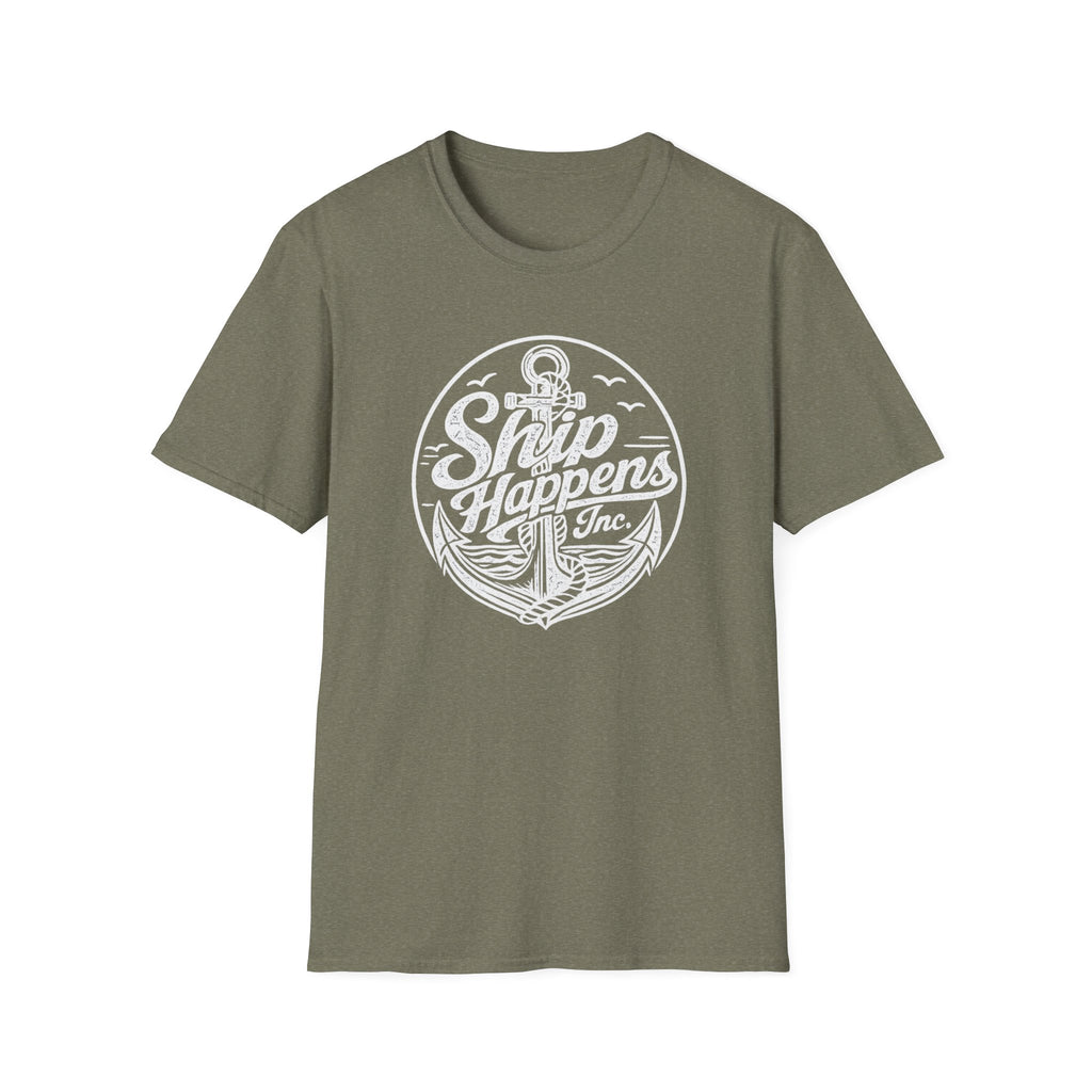 Ship Happens (White Print) T-Shirt