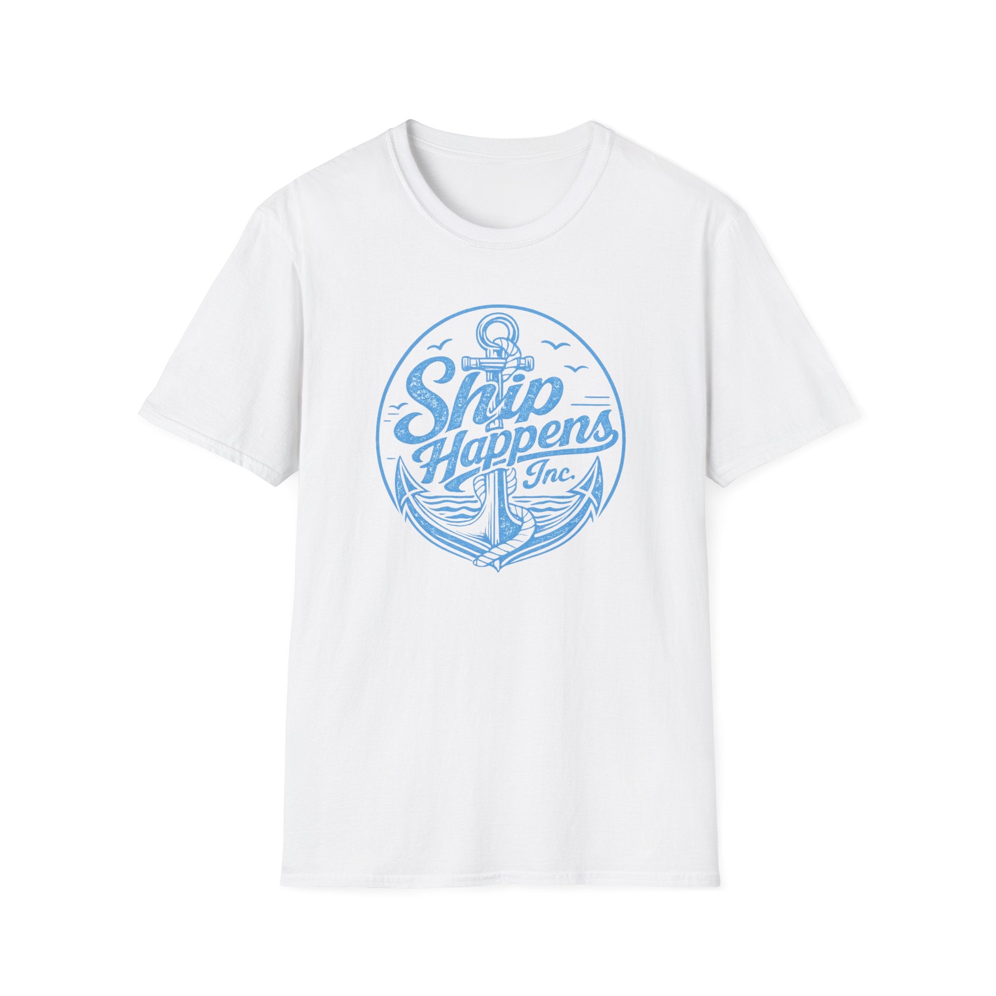 Ship Happens (Light Blue Print) T-Shirt