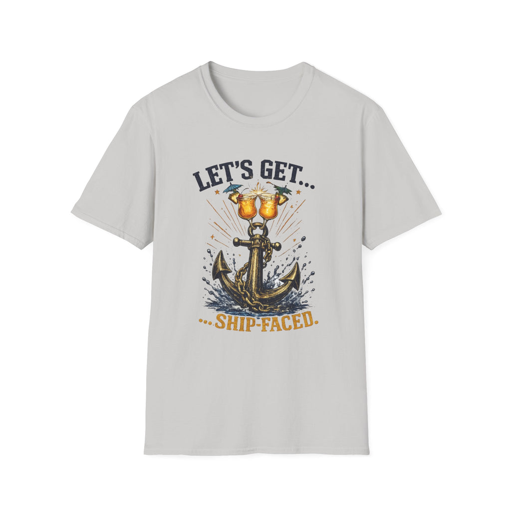 Ship Faced On T-Shirt