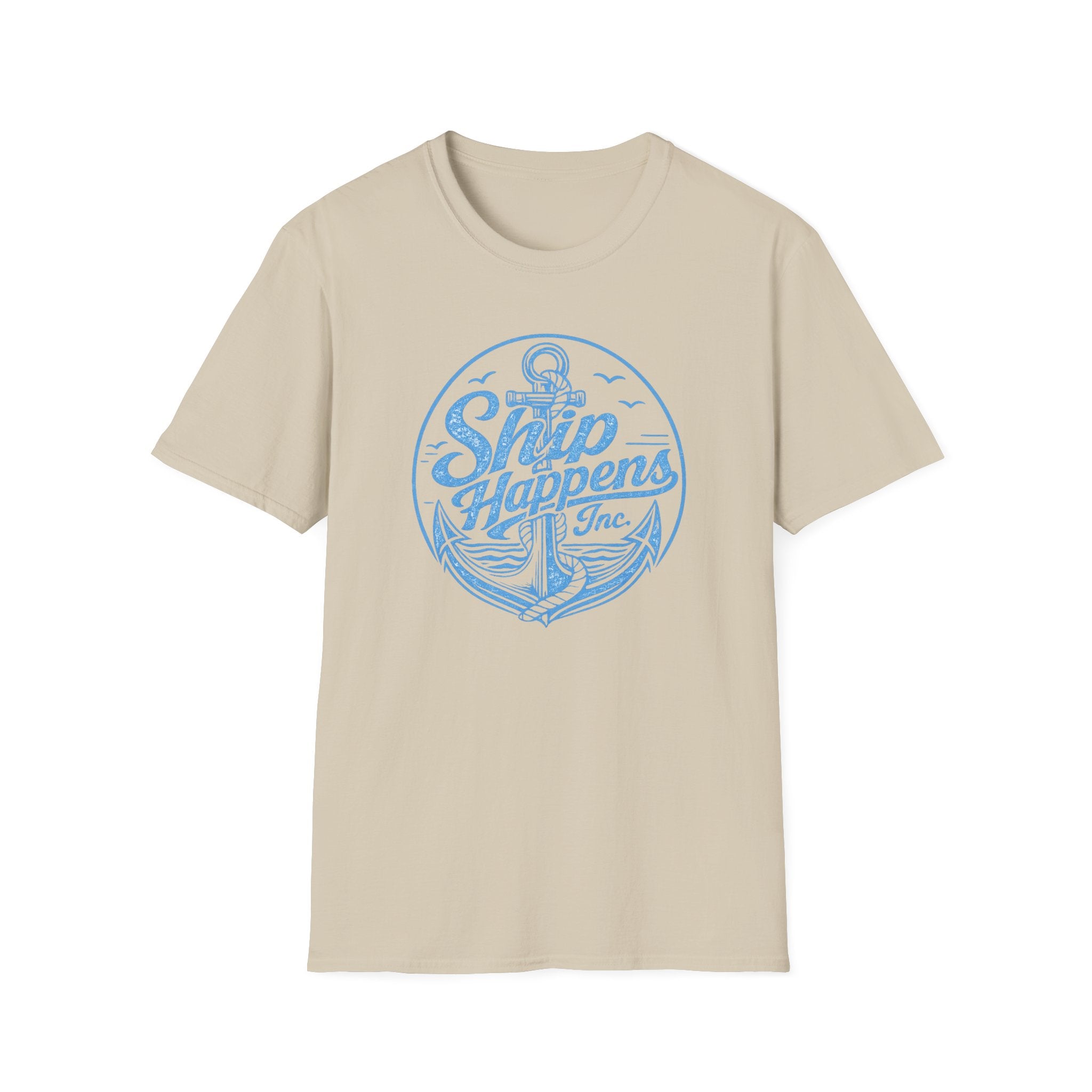 Ship Happens (Light Blue Print) T-Shirt