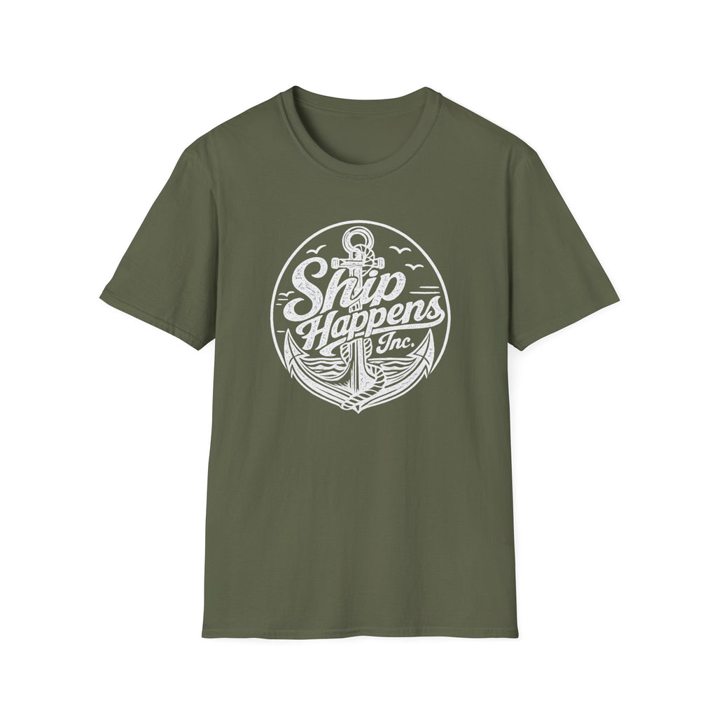 Ship Happens (White Print) T-Shirt