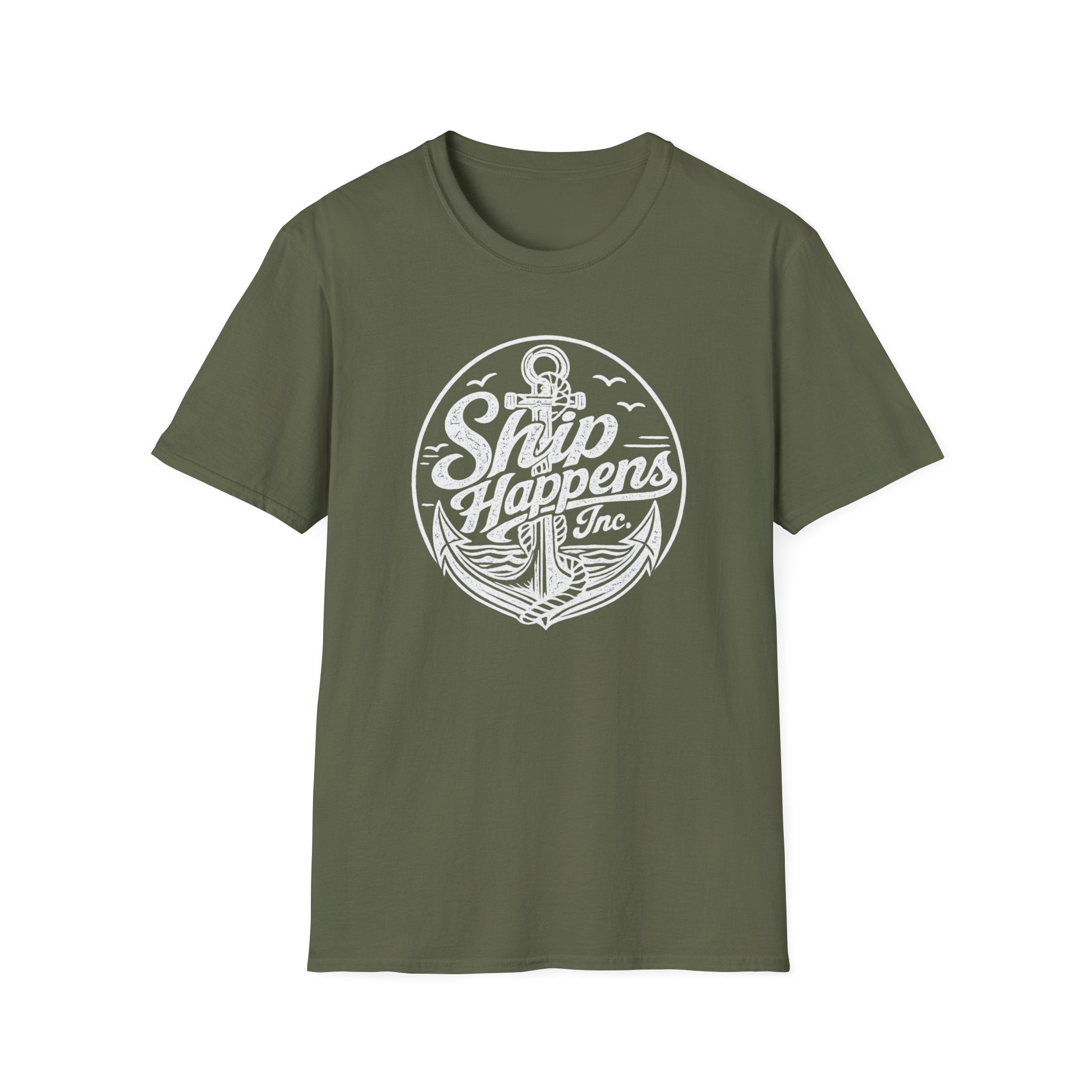 Ship Happens (White Print) T-Shirt