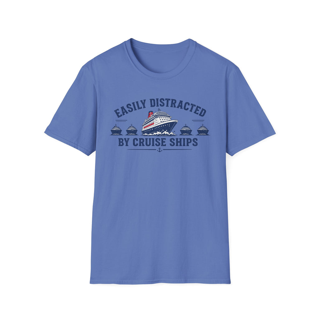 Easily Distracted by Cruise Ships T-Shirt