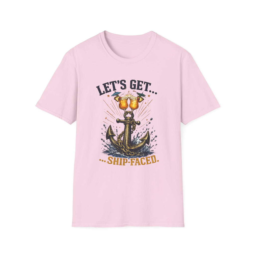 Ship Faced On T-Shirt