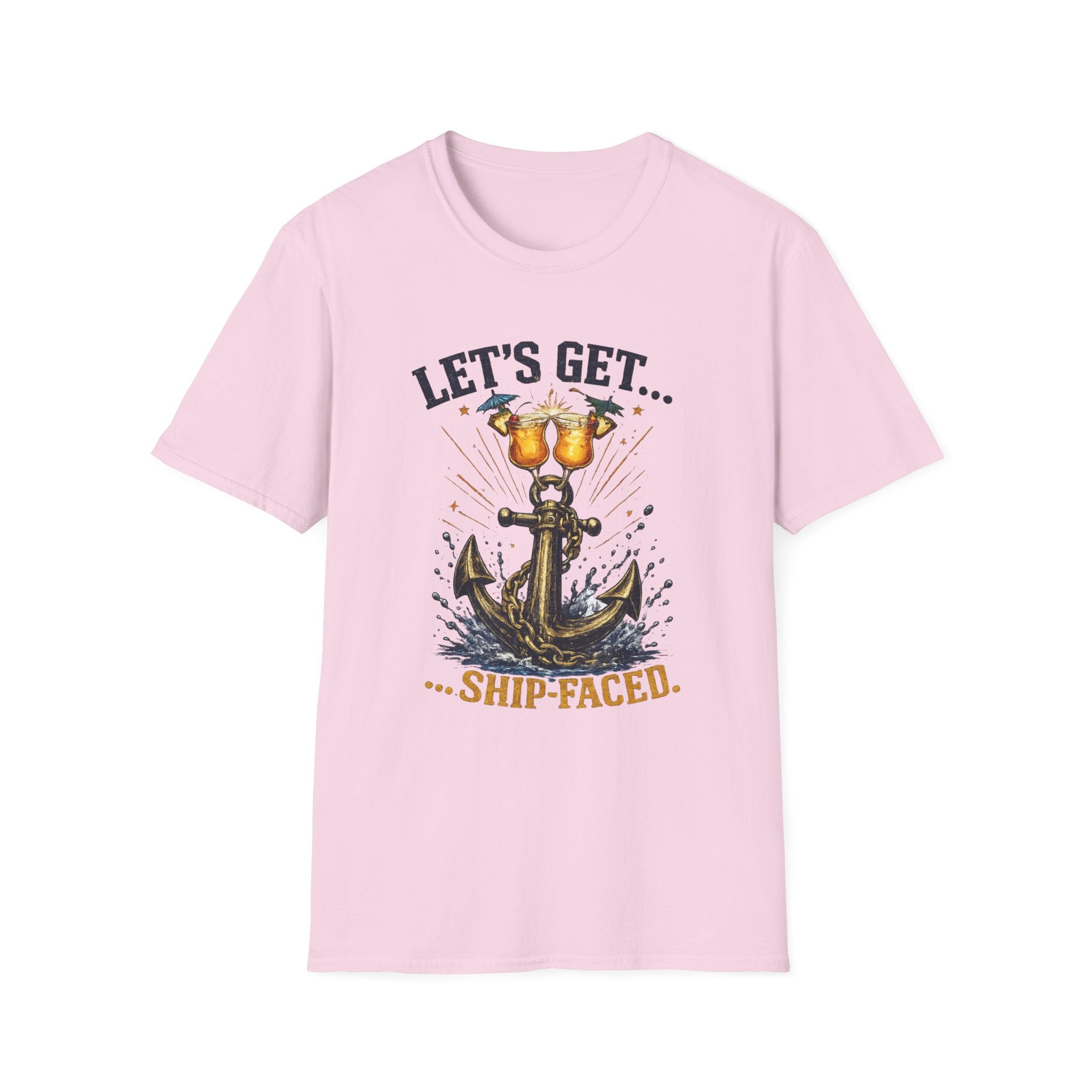 Ship Faced On T-Shirt