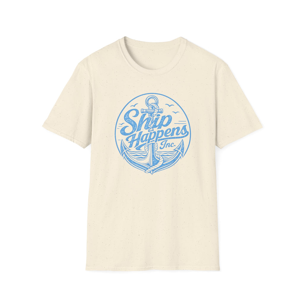 Ship Happens (Light Blue Print) T-Shirt