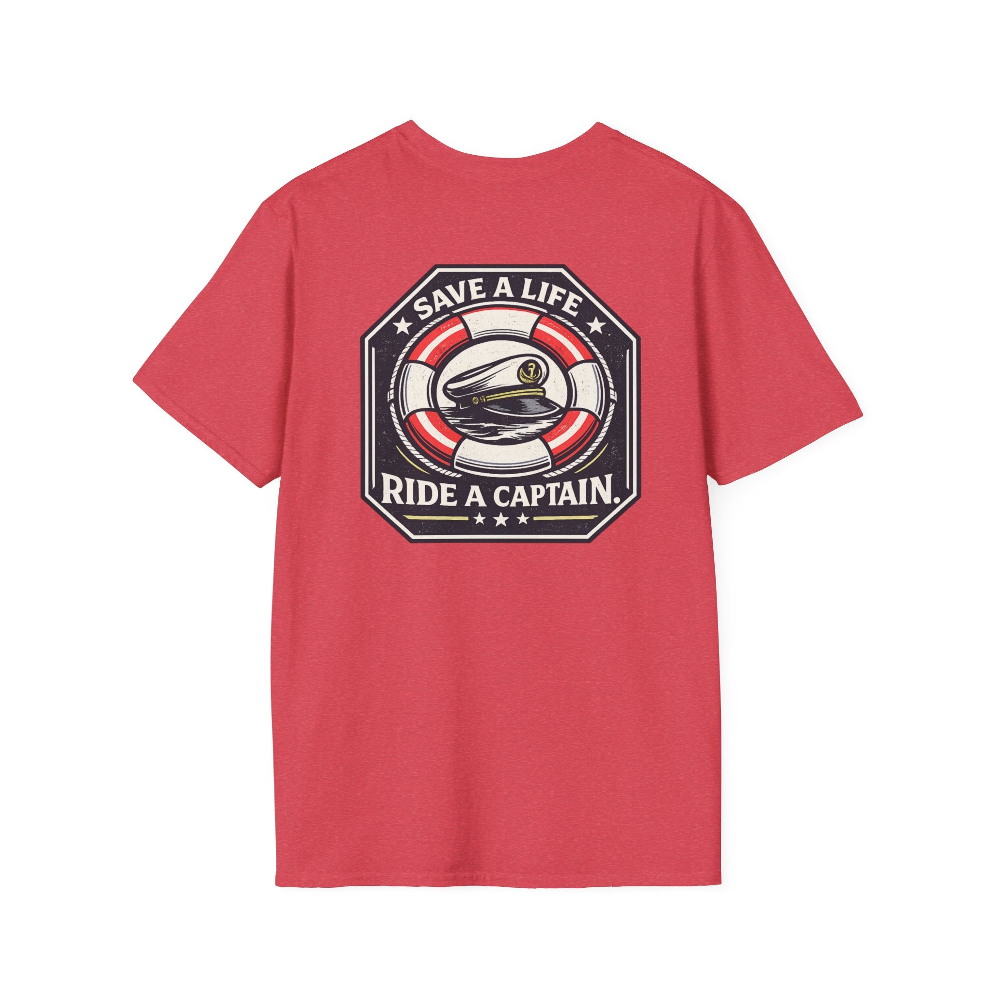 Save A Life Ride A Captain (Back Design) T-Shirt
